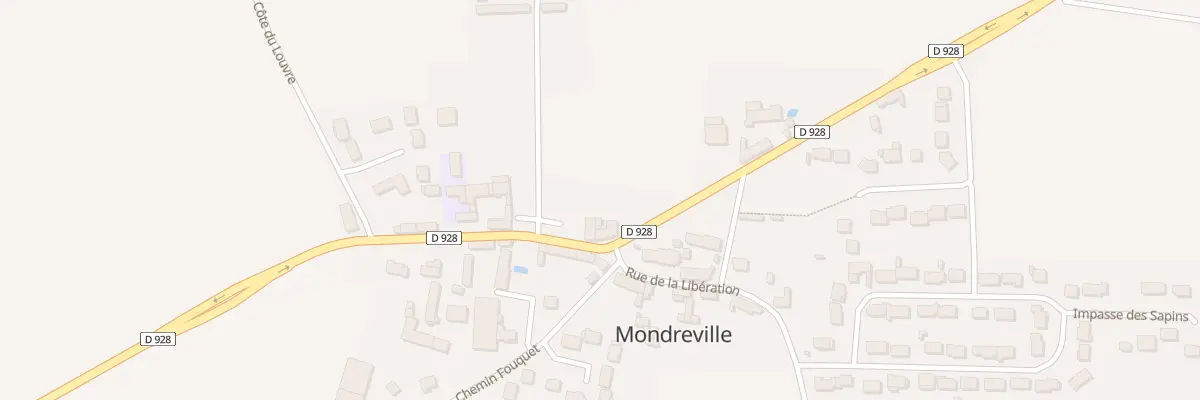 Plan du 8 Rte Nationale à Mondreville