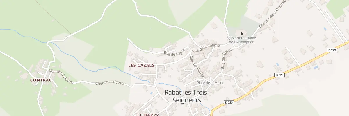 Plan du 5010 Le Chateau à Rabat-les-Trois-Seigneurs