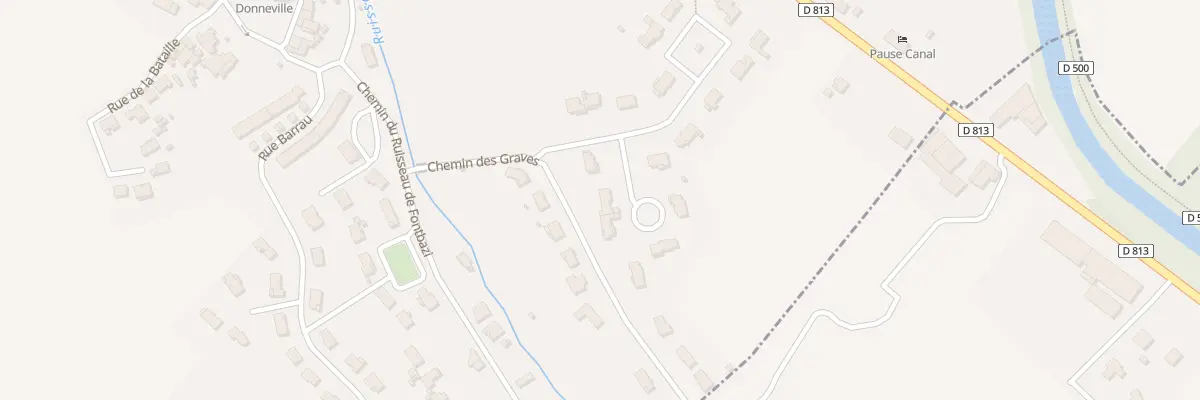 Plan du 18 Quartier Pradelot à Donneville
