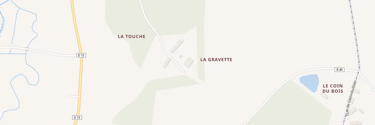 Plan du 2 La Gravette à Veuil