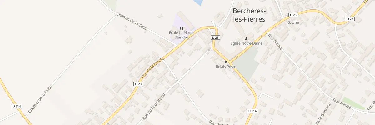 Plan du 13 Rue de la Mairie à Berchères-les-Pierres