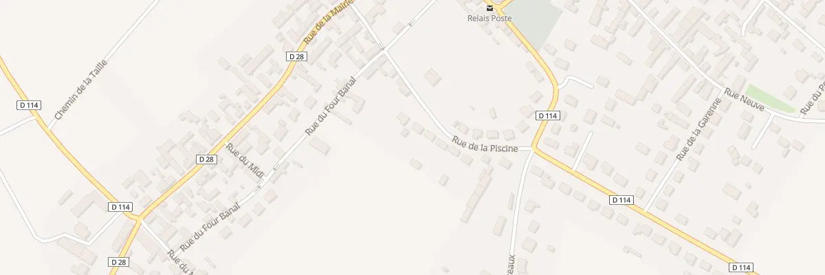 Plan du 10 Rue de la Piscine à Berchères-les-Pierres