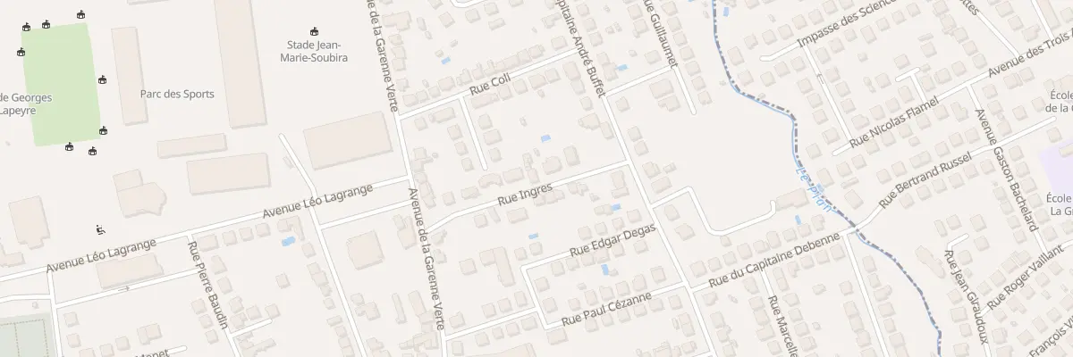 Plan du 10 Rue Ingres à Brive-la-Gaillarde