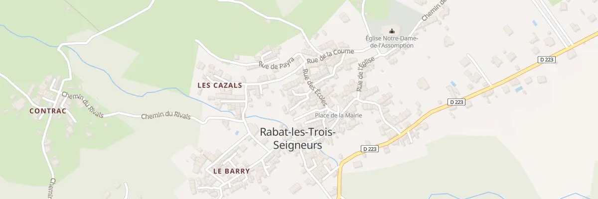 Plan du 199 Rabat Village à Rabat-les-Trois-Seigneurs