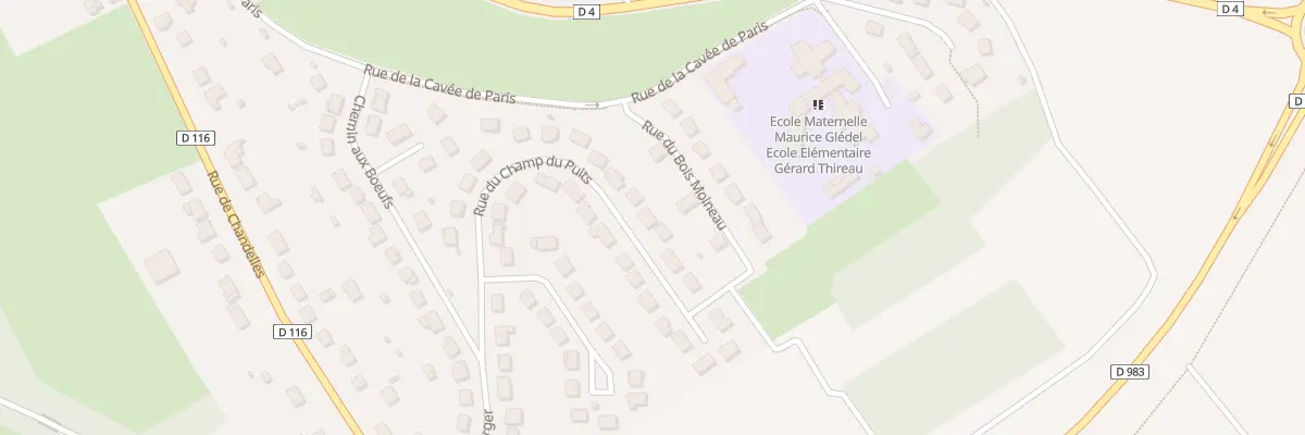 Plan du 23 Rue du Champ du Puits à Coulombs