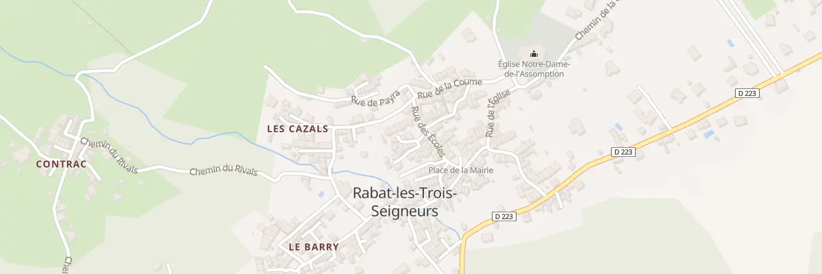 Plan du 198 Rabat Village à Rabat-les-Trois-Seigneurs