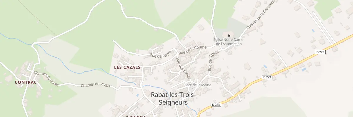 Plan du 330 Rabat Village à Rabat-les-Trois-Seigneurs