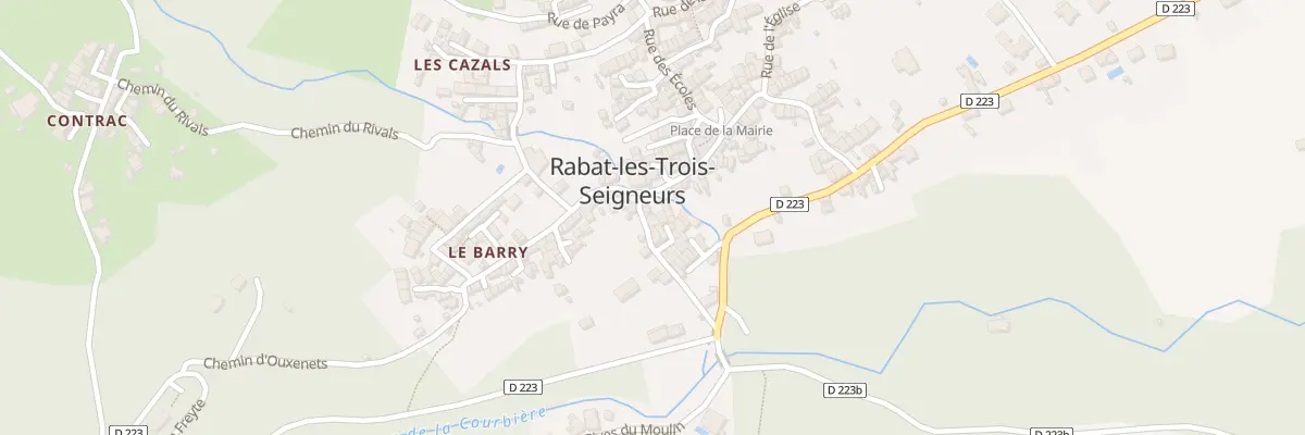 Plan du 3 Rue de la Caoussado à Rabat-les-Trois-Seigneurs