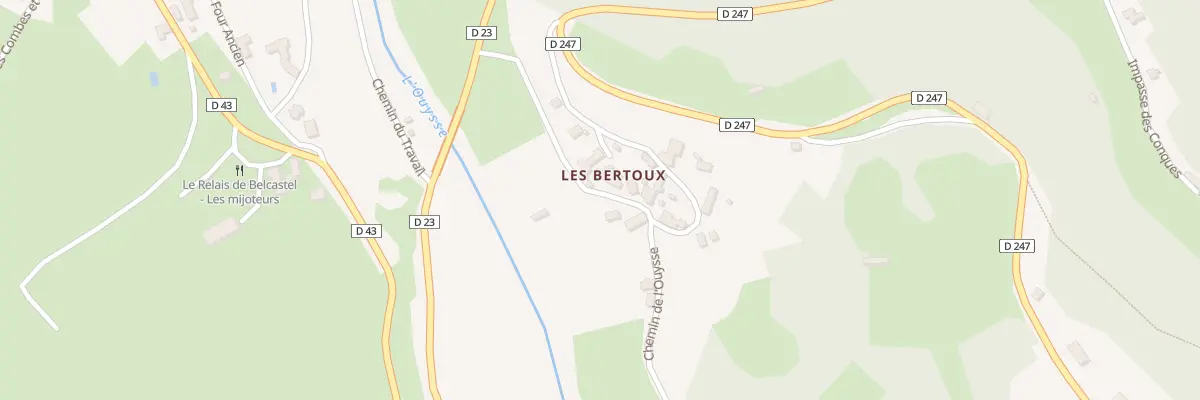 Plan du 5061A Les Bertoux à Lacave