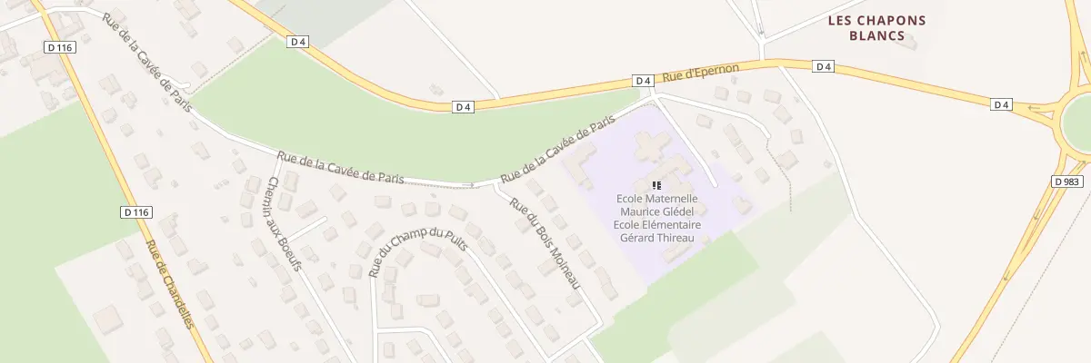 Plan du 1 Rue du Bois Moineaux à Coulombs