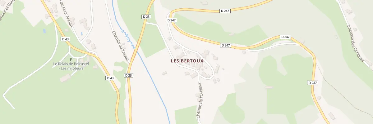 Plan du 5061 Les Bertoux à Lacave