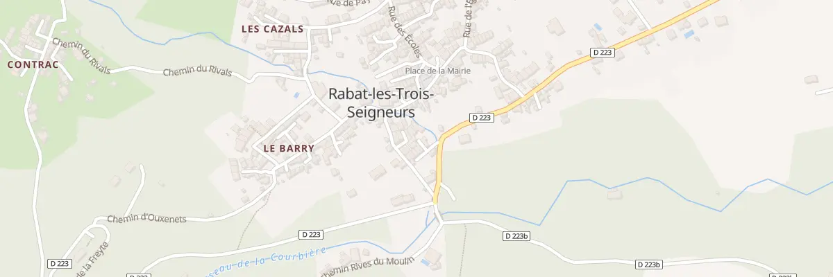 Plan du 256 Rabat Village à Rabat-les-Trois-Seigneurs