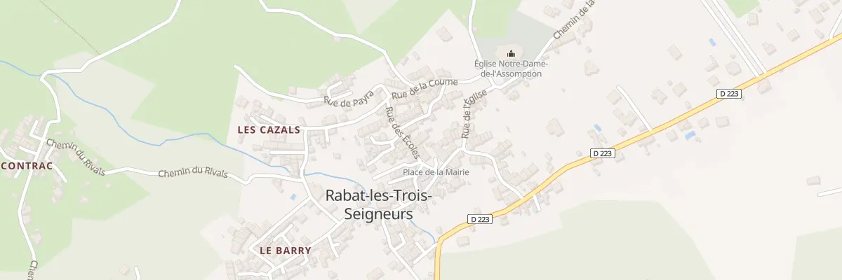 Plan du 109A Rabat Village à Rabat-les-Trois-Seigneurs