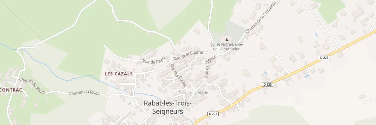 Plan du 189 Rabat Village à Rabat-les-Trois-Seigneurs