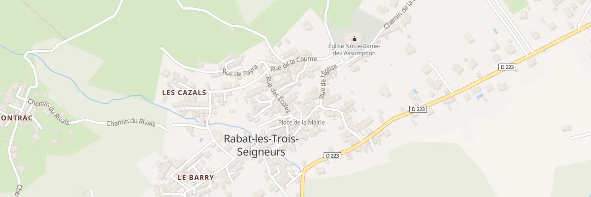 Plan du 176 Rabat Village à Rabat-les-Trois-Seigneurs