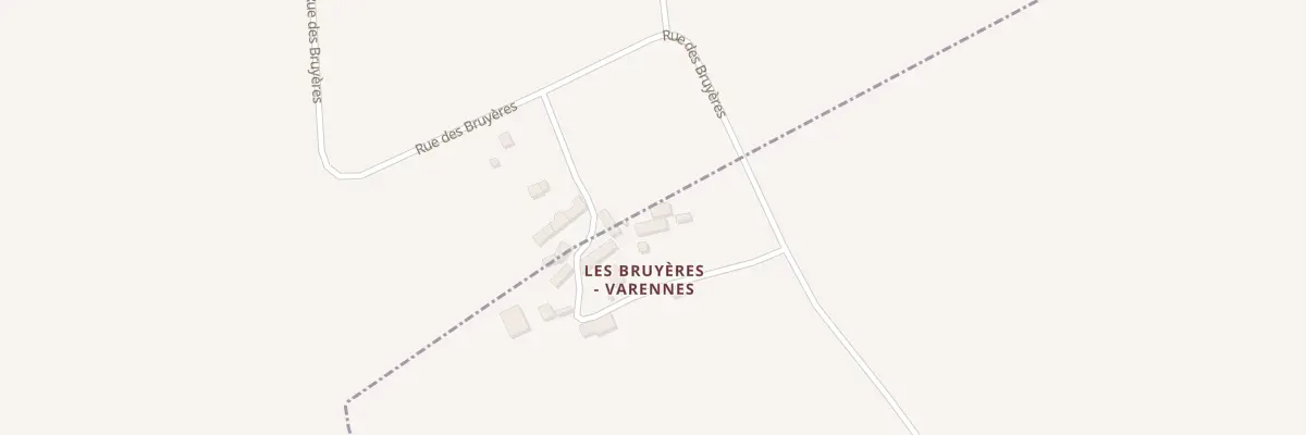 Plan du 5340 Les Bruyeres - Varennes à Val-Fouzon