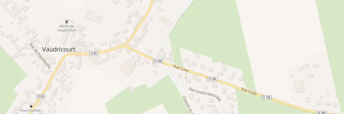 Plan du 11 Rue Curie à Vaudricourt