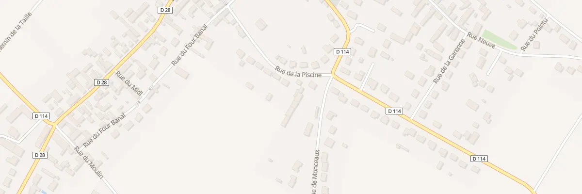 Plan du 20 Rue de la Piscine à Berchères-les-Pierres