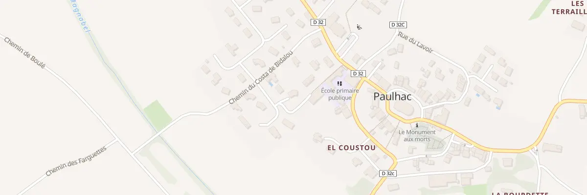 Plan du 5 Che du Costa de Bidalou à Paulhac