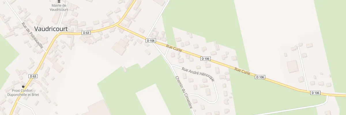 Plan du 1 Rue Andre Henocque à Vaudricourt