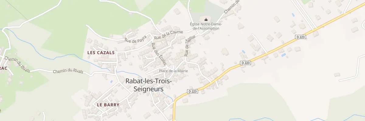 Plan du 1 Rue de l’Eglise à Rabat-les-Trois-Seigneurs