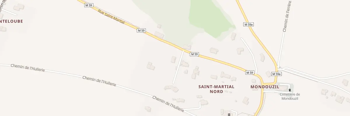 Plan de Saint Martial Nord à Mondouzil