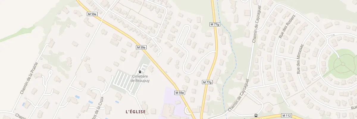 Plan du 21 Rue Bellevue à Beaupuy