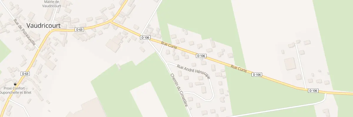 Plan du 3 Rue Andre Henocque à Vaudricourt