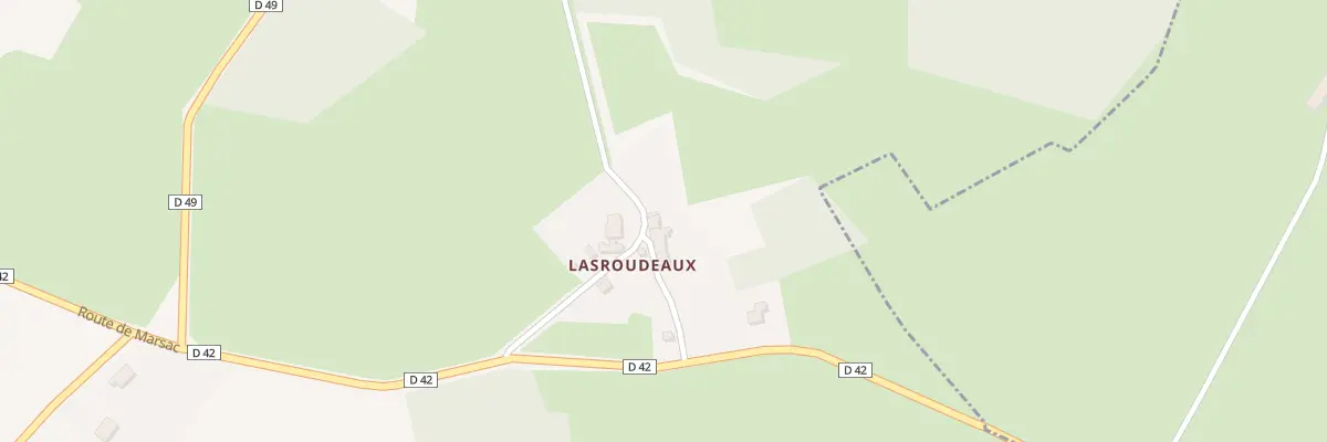 Plan du 5360 Lasroudeau à Fursac