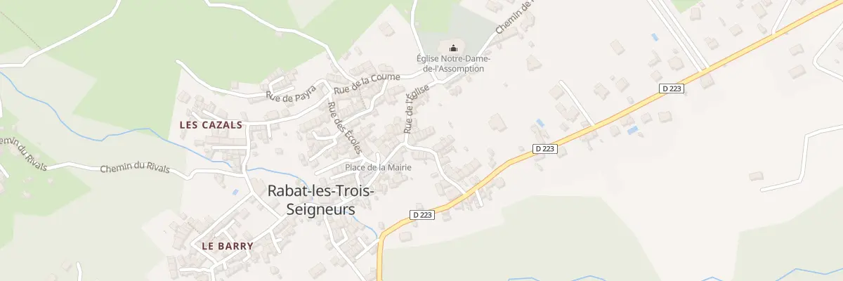 Plan du 135 Rabat Village à Rabat-les-Trois-Seigneurs