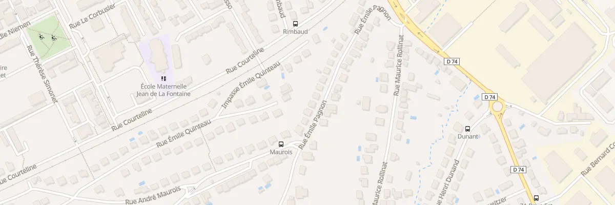 Plan du 34 Rue Emile Pagnon à Brive-la-Gaillarde