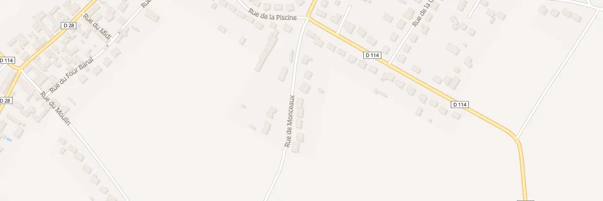 Plan du 7 Rue de Monceaux à Berchères-les-Pierres