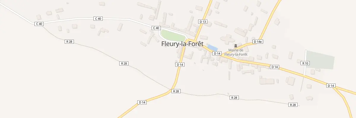 Plan du 1 Rte de Lyons La Foret à Fleury-la-Forêt