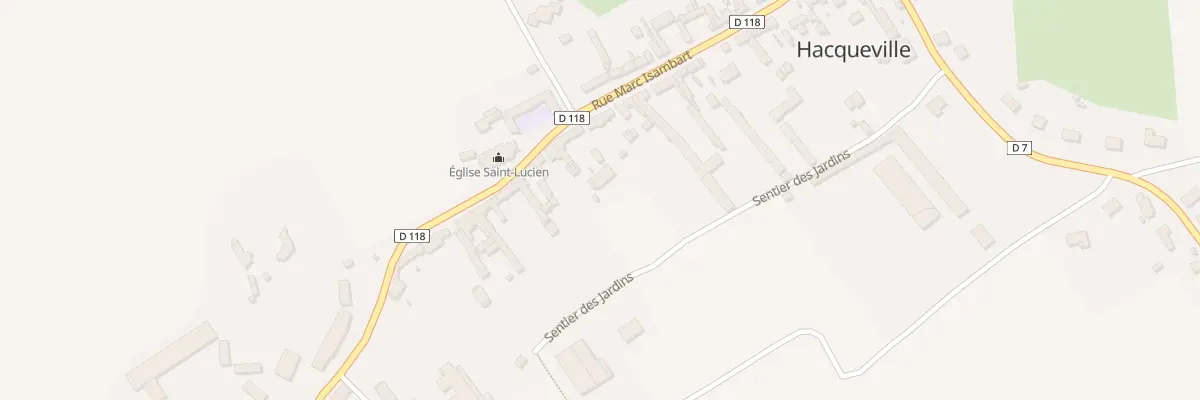 Plan du 17 Rue Marc Isambert Brunel à Hacqueville