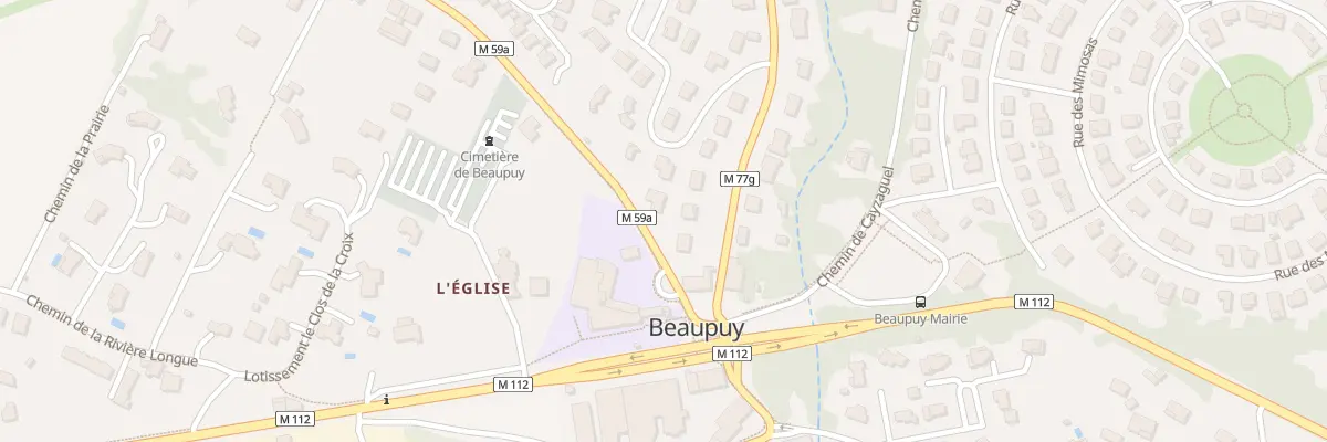Plan du 6 Rte de Castelmaurou à Beaupuy