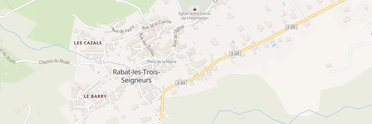 Plan du 163 Rabat Village à Rabat-les-Trois-Seigneurs