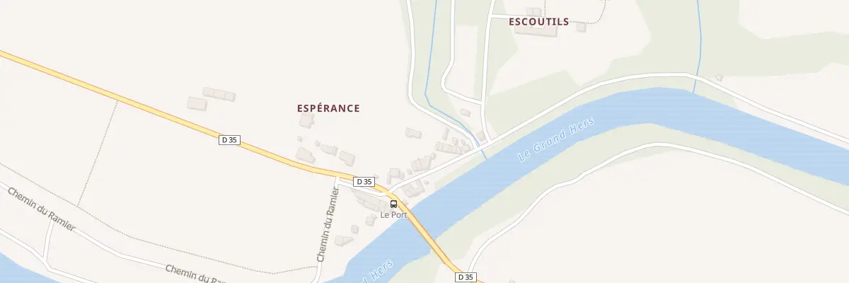 Plan du 27 Le Port à Cintegabelle