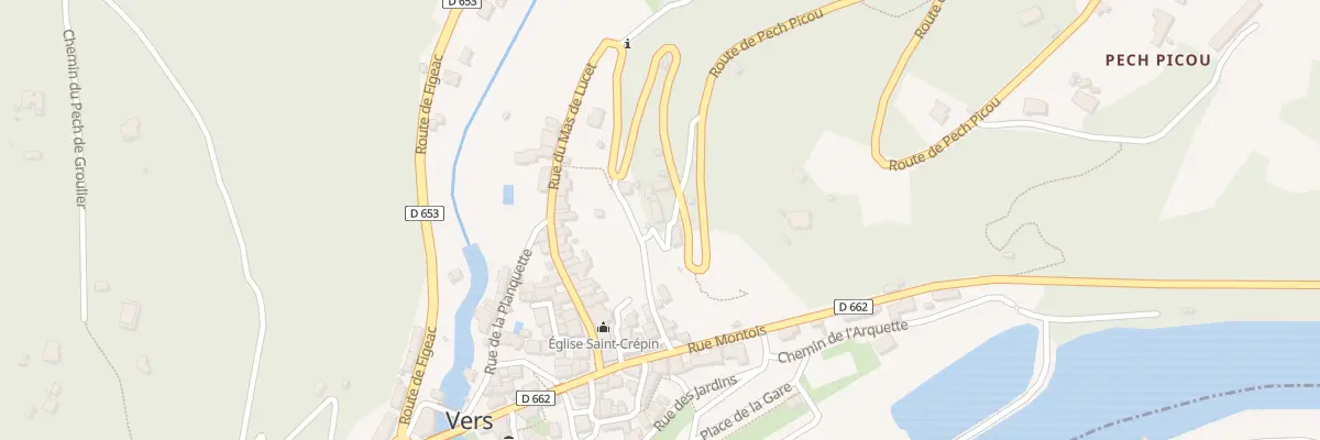 Plan du 5157 Le Bourg Vers à Saint Géry-Vers