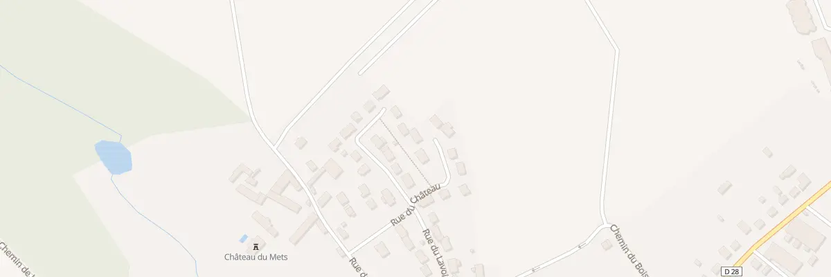 Plan du 16 Rue du Chateau à Berchères-les-Pierres