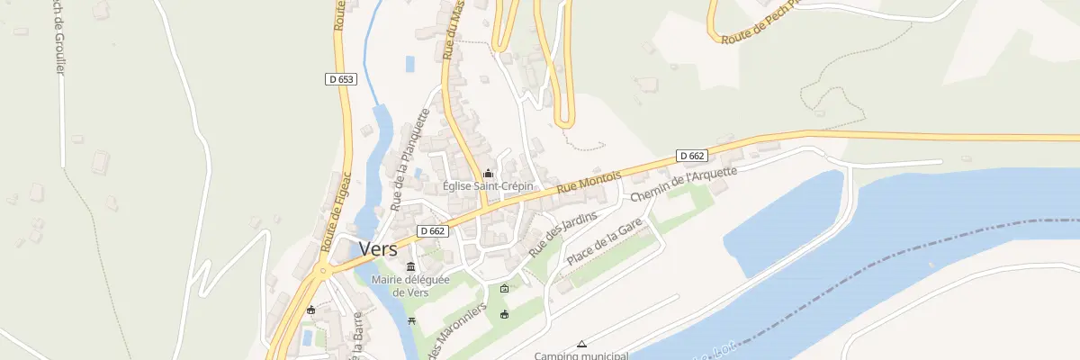 Plan du 5189 Le Bourg Vers à Saint Géry-Vers