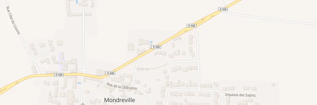 Plan du 1T Rte Nationale à Mondreville