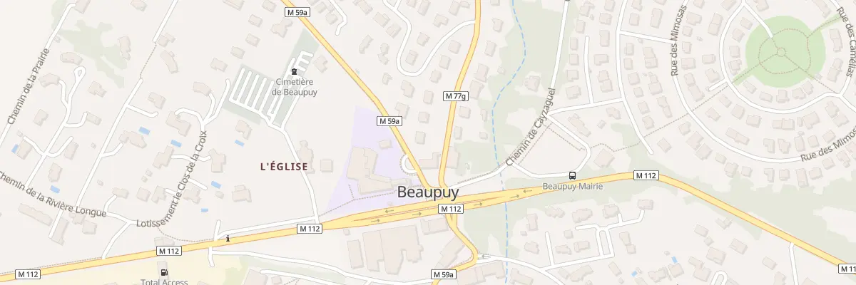 Plan du 4 Rte de Castelmaurou à Beaupuy
