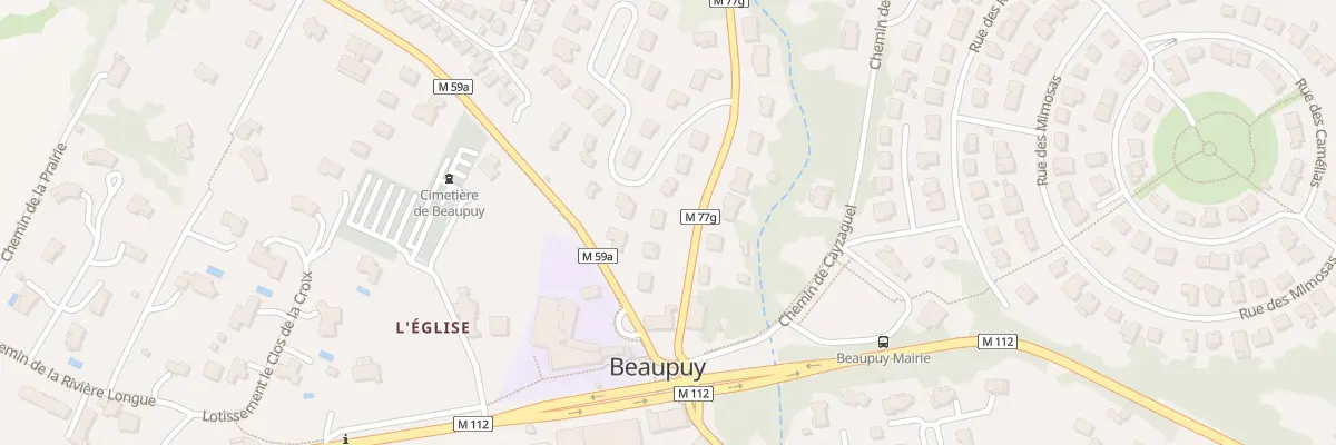 Plan du 3 Rte de Gragnague à Beaupuy