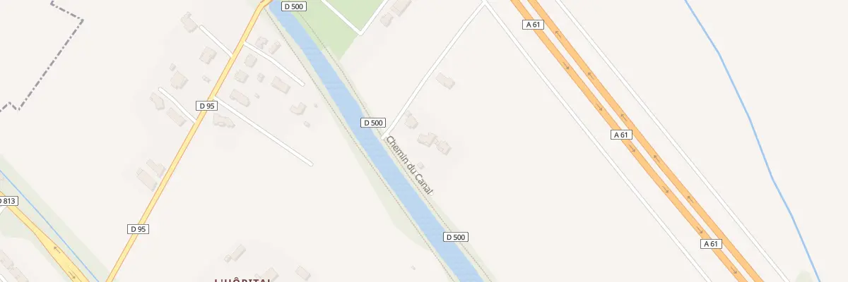 Plan du 7 Che du Canal à Donneville