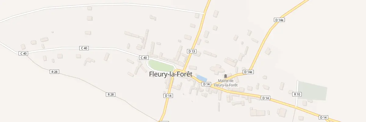 Plan du 1 Rte de la Foret à Fleury-la-Forêt