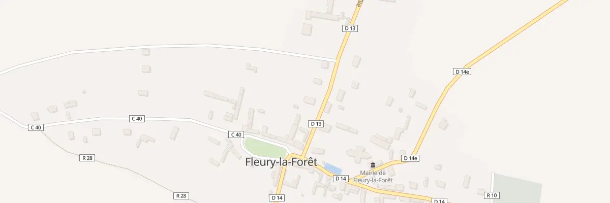 Plan du 2 Rte de la Feuillie à Fleury-la-Forêt