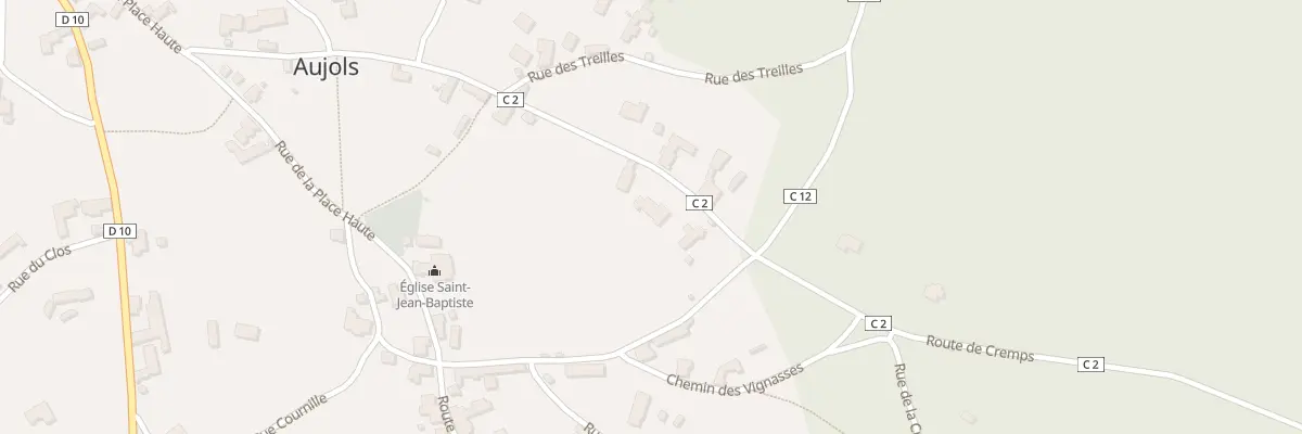 Plan du 414 Rte de Cremps à Aujols