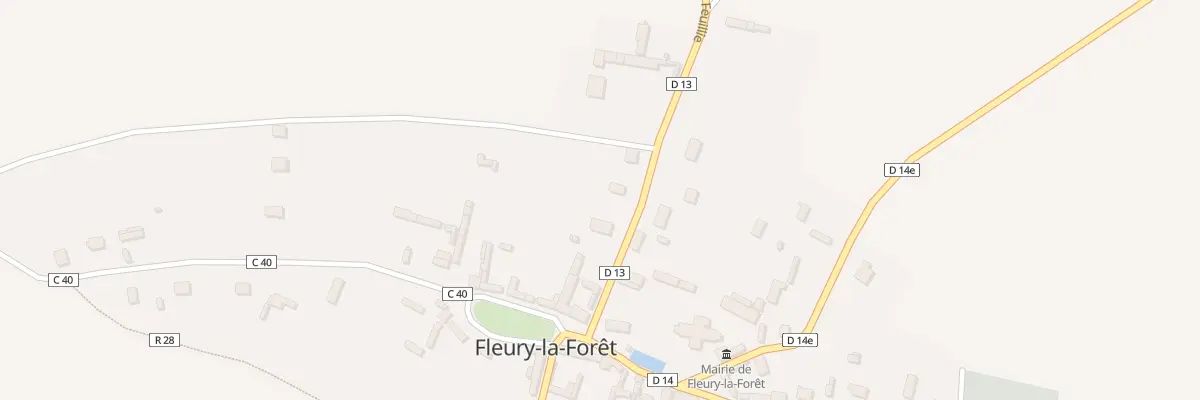 Plan du 4 Rte de la Feuillie à Fleury-la-Forêt