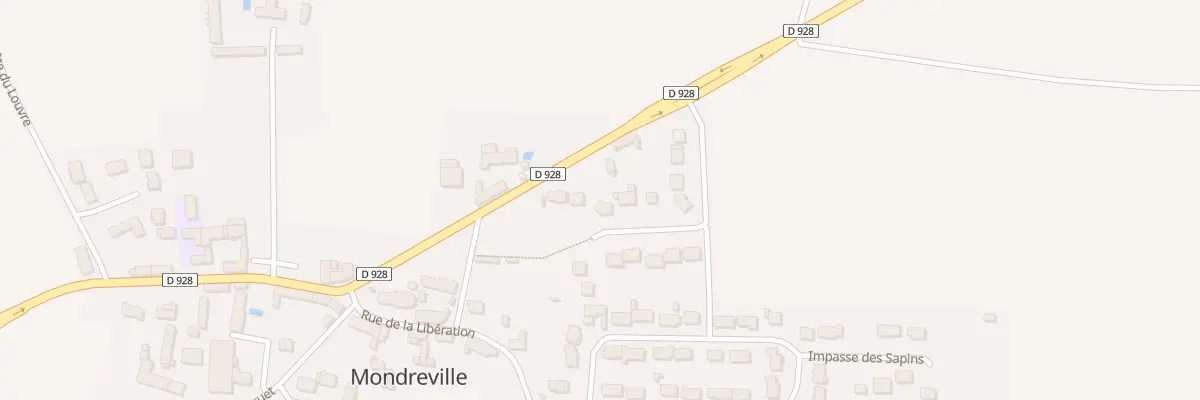 Plan du 11 Rte Nationale à Mondreville