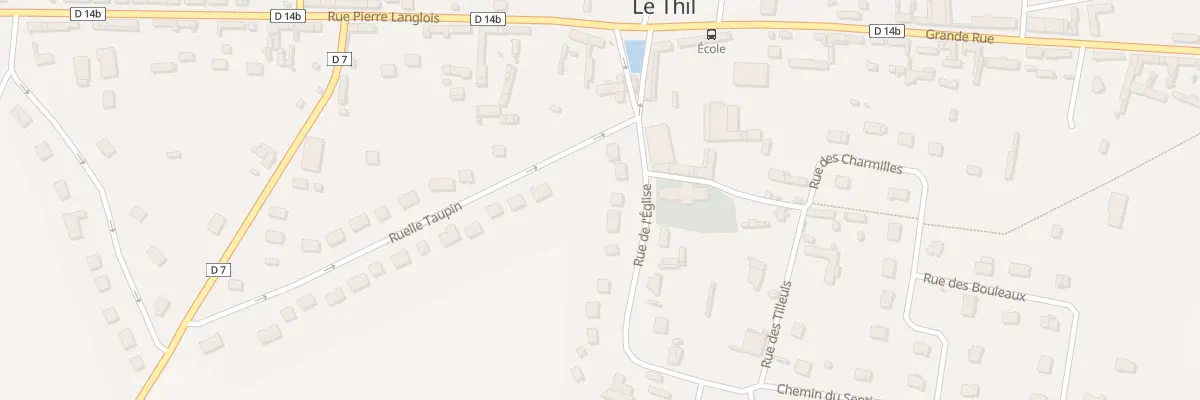 Plan du 1T Rue de l’Eglise au Thil